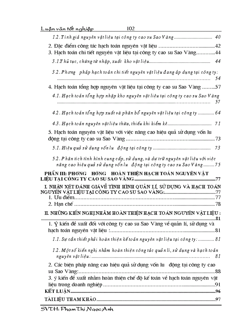 image for page Phương hướng hoàn thiện hạch toán nguyên vật liệu tại công ty cao su Sao Vàng