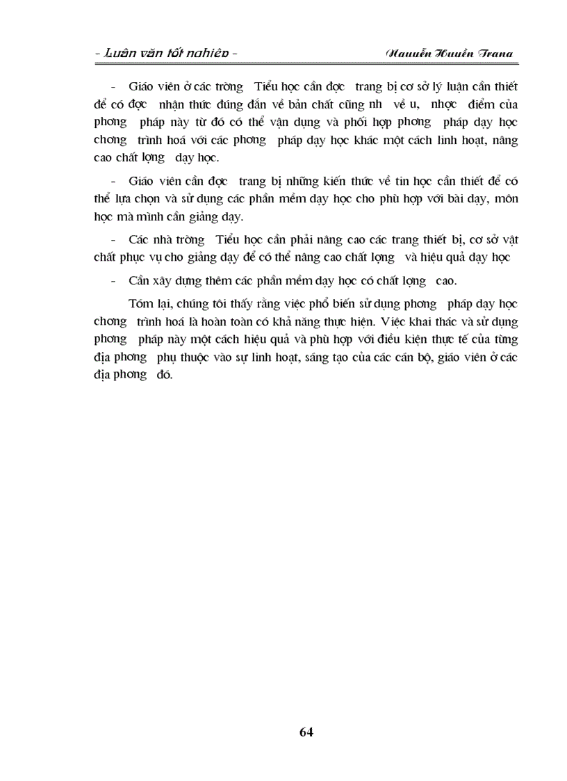 image for page Nghiên cứu việc sử dụng phương pháp dạy học chương trình hoá với sự hỗ trợ của phần mềm Power Point thông qua môn Tiếng Việt ở Tiểu học