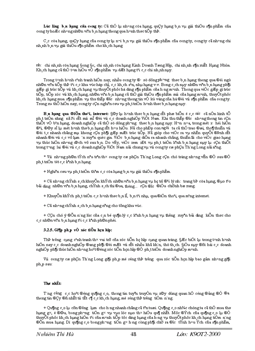 image for page Những giải pháp nhằm mở rộng thị trường tiêu thụ sản phẩm của công ty cổ phần Thăng Long