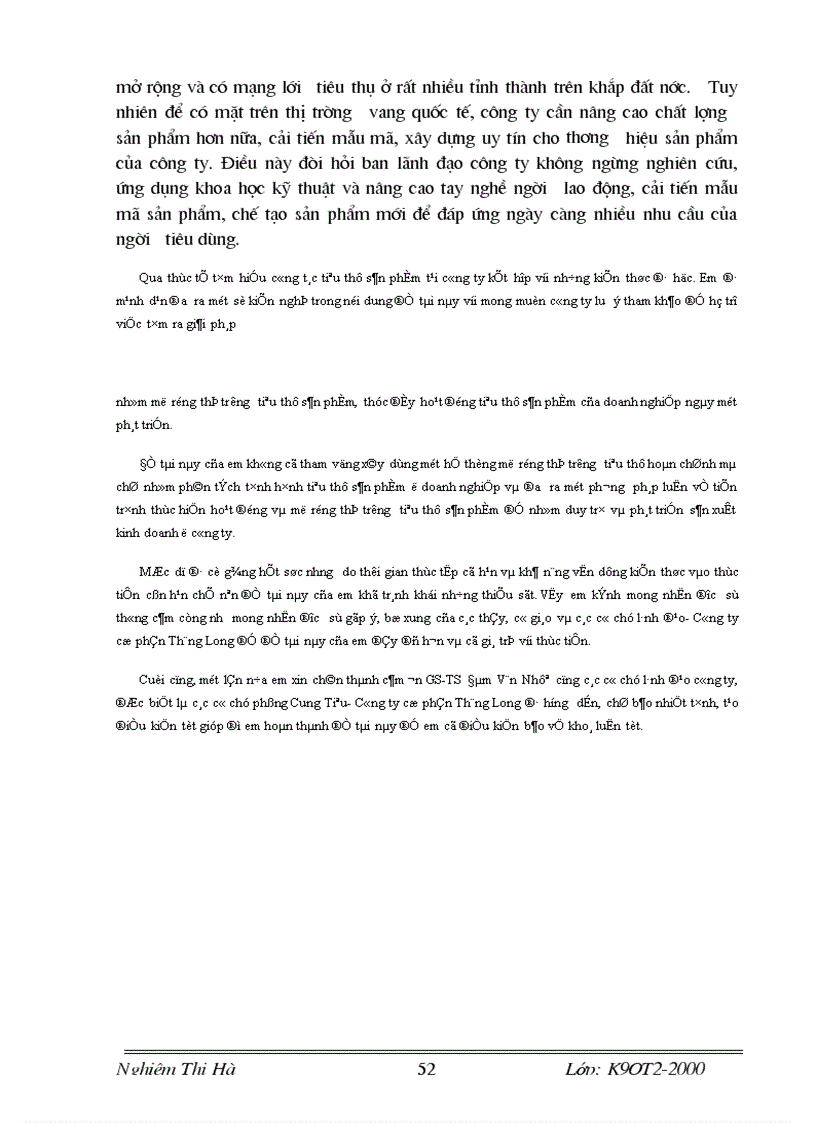 image for page Những giải pháp nhằm mở rộng thị trường tiêu thụ sản phẩm của công ty cổ phần Thăng Long