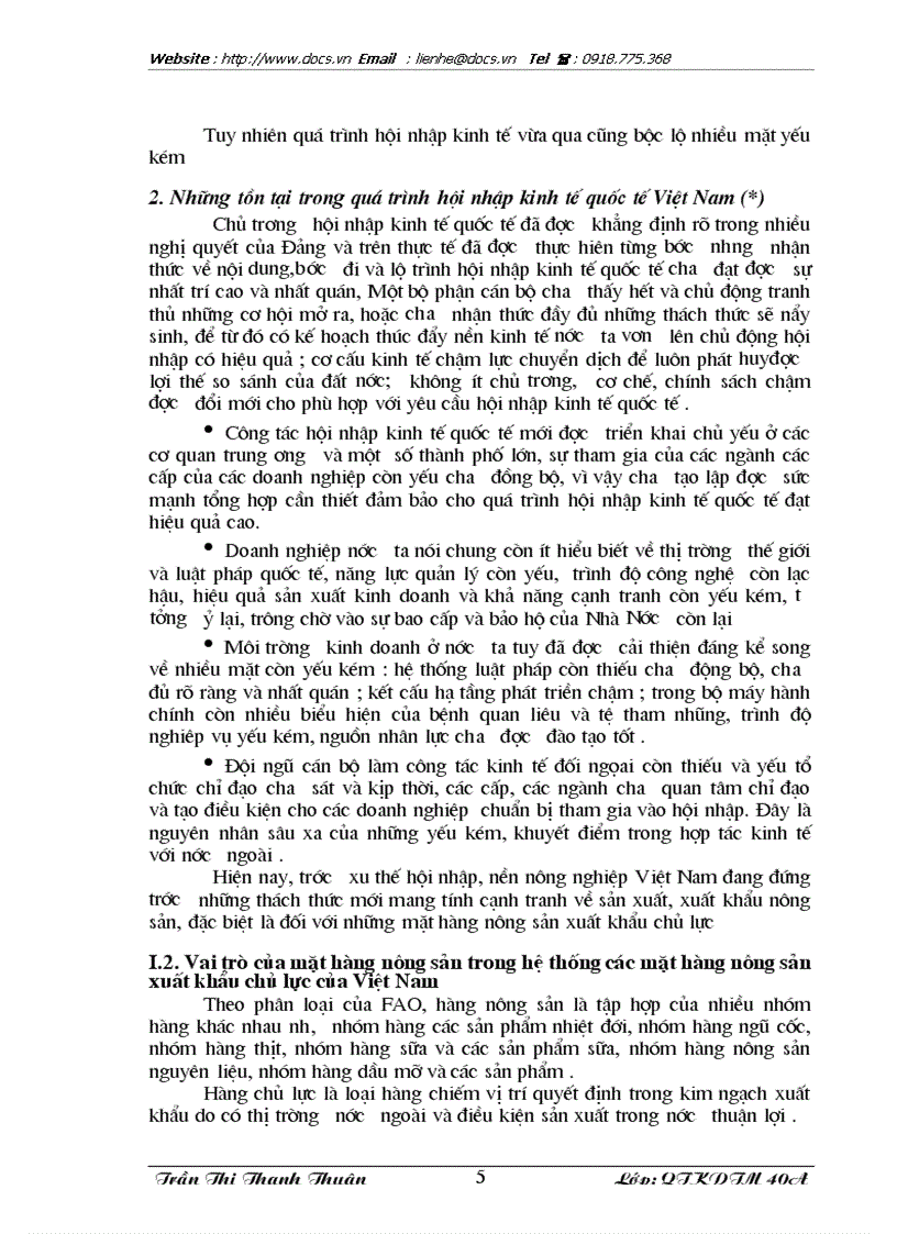 image for page Biện pháp thúc đẩy xuất khẩu các mặt hàng nông sản chủ lực của Việt Nam