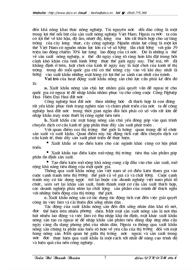 image for page Biện pháp thúc đẩy xuất khẩu các mặt hàng nông sản chủ lực của Việt Nam