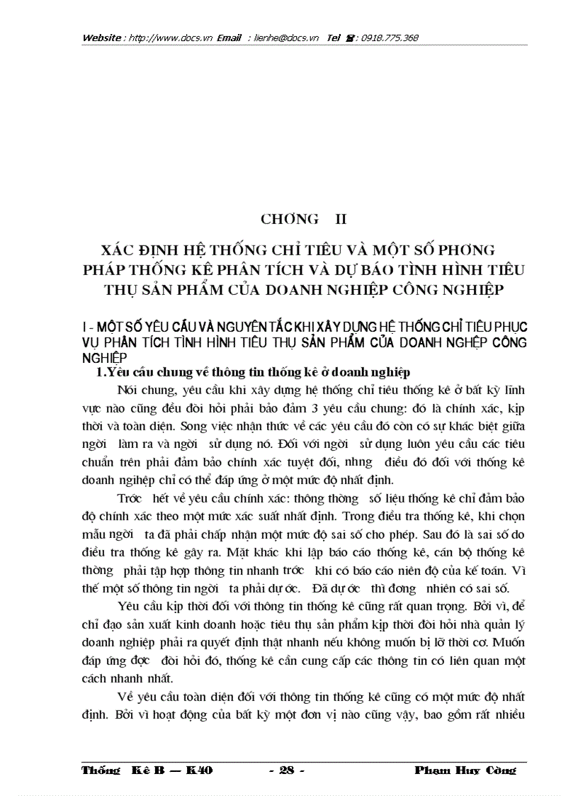image for page Vận dụng 1 số phương pháp thống kê phân tích tình hình tiêu thụ sản phẩm của Công ty may Đúc Giang và dự báo trong thời gian tới