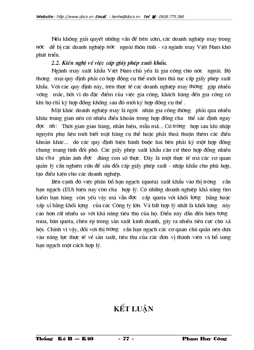 image for page Vận dụng 1 số phương pháp thống kê phân tích tình hình tiêu thụ sản phẩm của Công ty may Đúc Giang và dự báo trong thời gian tới