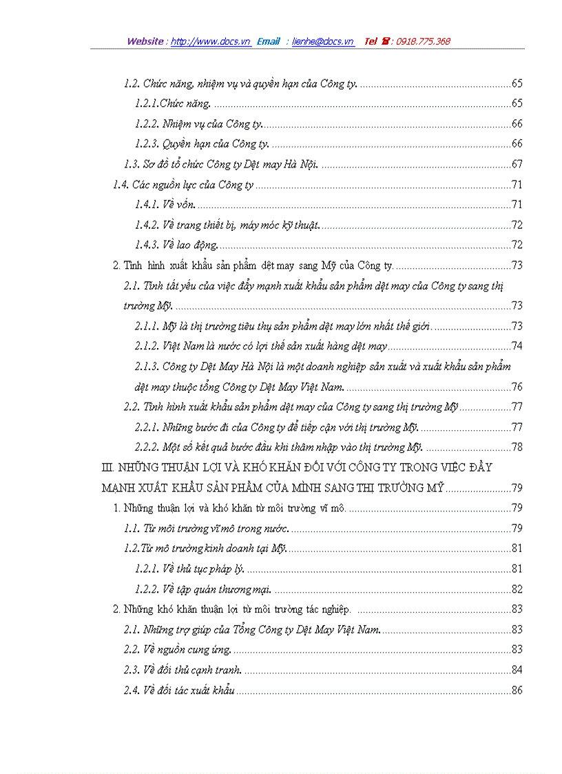 image for page Các biện pháp đẩy mạnh xuất khẩu sản phẩm dệt may của Công ty Dệt May Hà Nội sang thị trường Mỹ