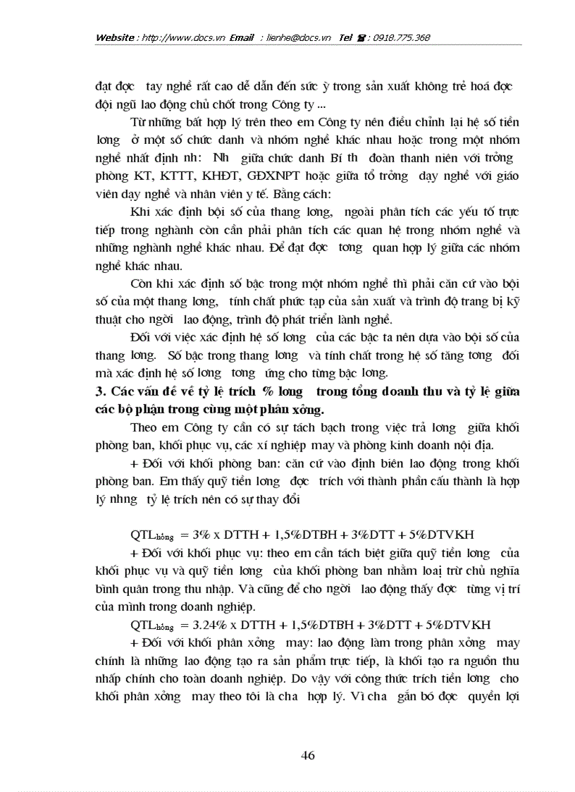 image for page Hoàn thiện công tác tổ chức quản lý tiền lương tại Công ty may Thăng Long