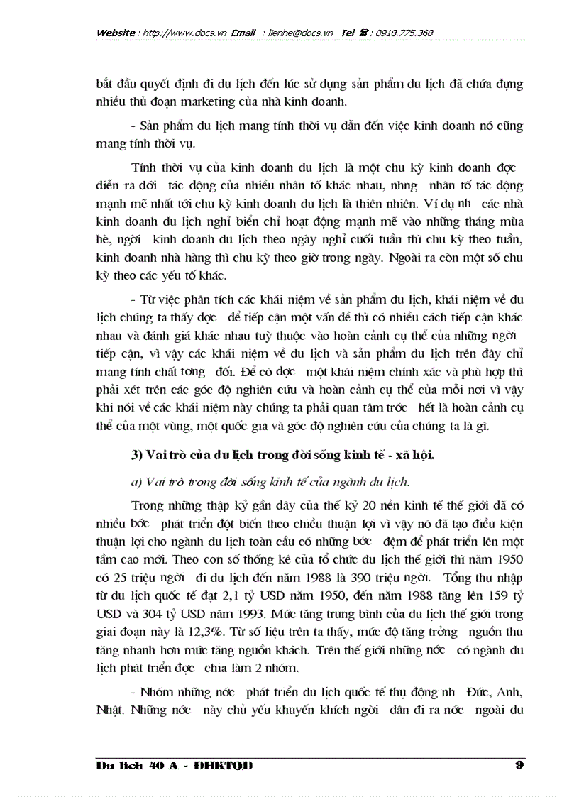 image for page Thực trạng và giải pháp trong việc thực hiện chiến lược Marketing tại Công ty du lịch cựu chiến binh Việt Nam