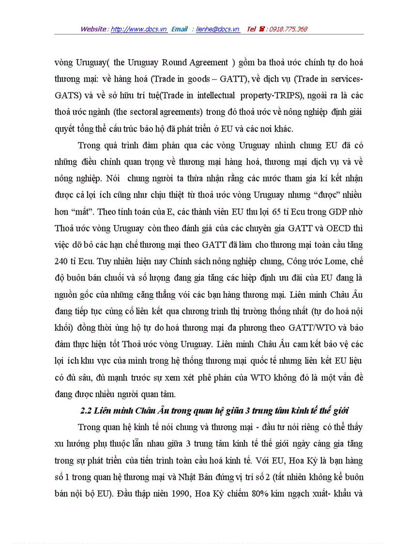 image for page Một số giải pháp thúc đẩy hoạt động xuất khẩu hàng hoá của Việt Nam sang thị trường EU giai đoạn 2001 2010