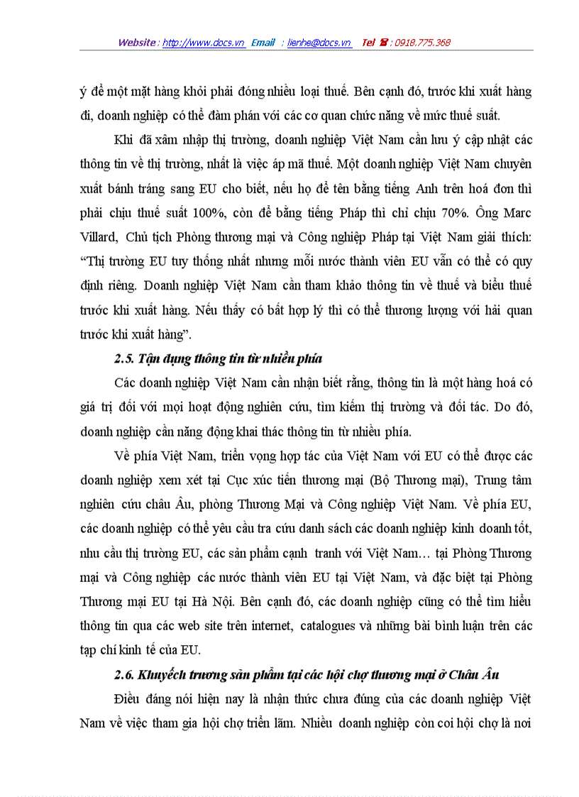 image for page Một số giải pháp thúc đẩy hoạt động xuất khẩu hàng hoá của Việt Nam sang thị trường EU giai đoạn 2001 2010