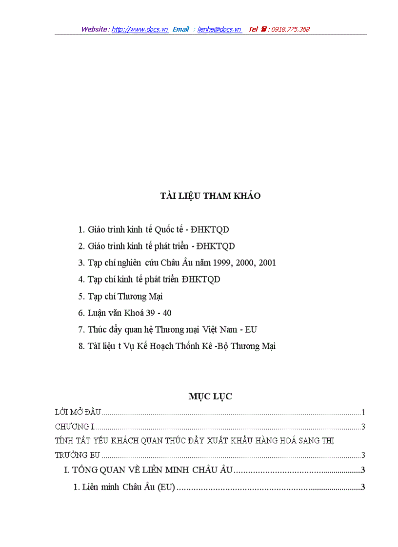 image for page Một số giải pháp thúc đẩy hoạt động xuất khẩu hàng hoá của Việt Nam sang thị trường EU giai đoạn 2001 2010