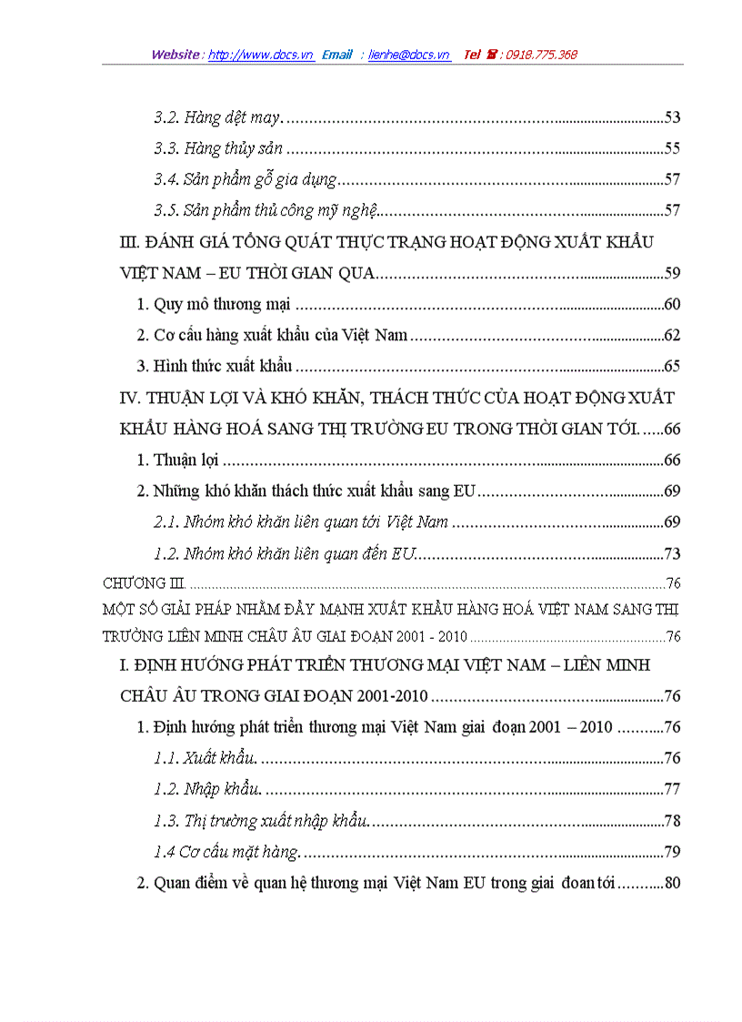 image for page Một số giải pháp thúc đẩy hoạt động xuất khẩu hàng hoá của Việt Nam sang thị trường EU giai đoạn 2001 2010