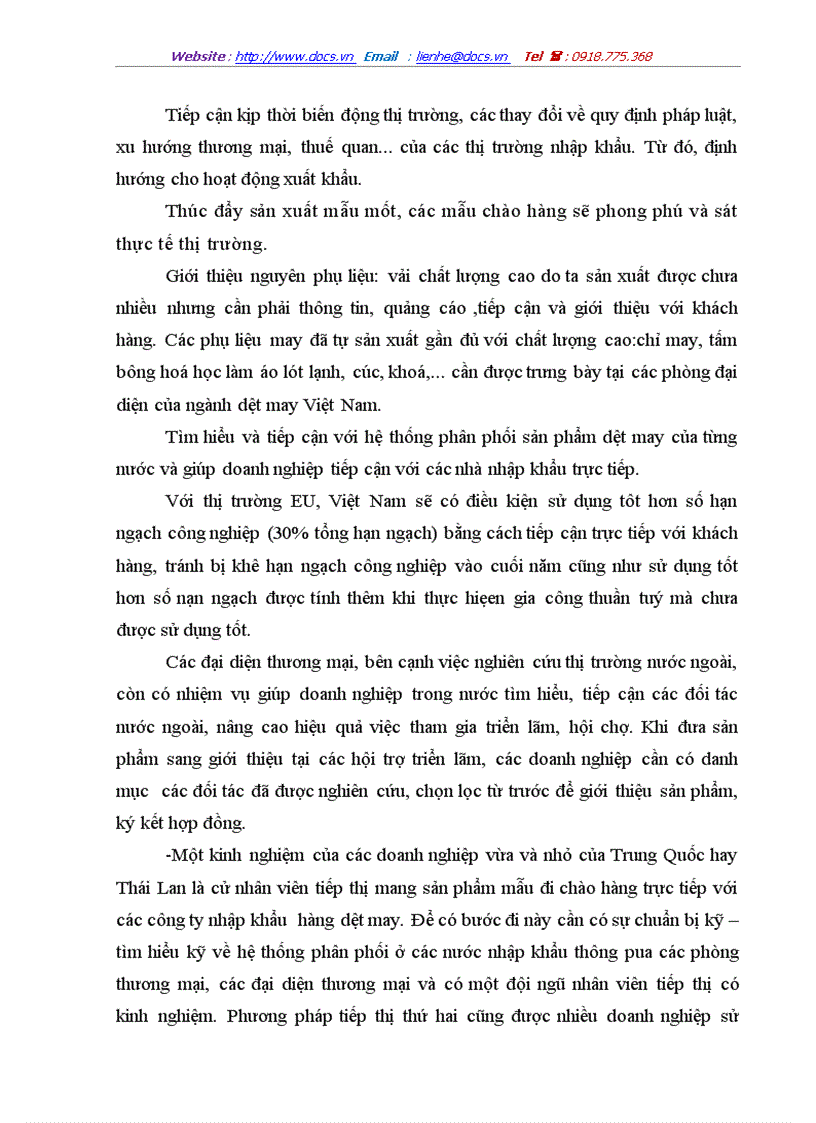 image for page Một số biện pháp nâng cao khả năng cạnh tranh của hàng dệt may Việt Nam trên thị trường thế giới
