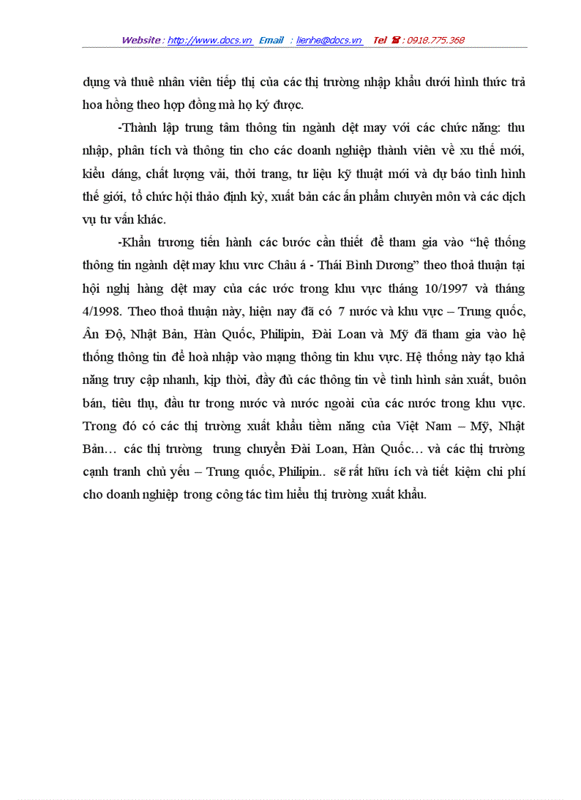 image for page Một số biện pháp nâng cao khả năng cạnh tranh của hàng dệt may Việt Nam trên thị trường thế giới