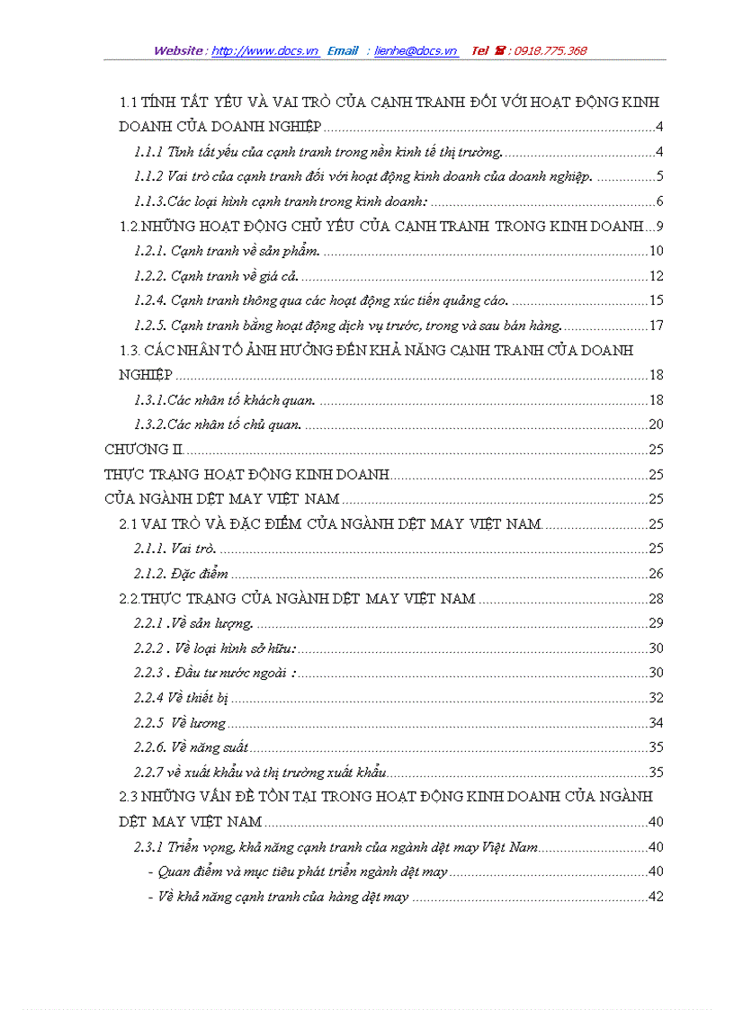 image for page Một số biện pháp nâng cao khả năng cạnh tranh của hàng dệt may Việt Nam trên thị trường thế giới