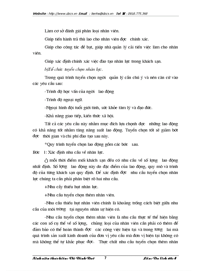 image for page Quản trị nhân lực tại khách sạn Thắng Lợi thực trạng và giải pháp