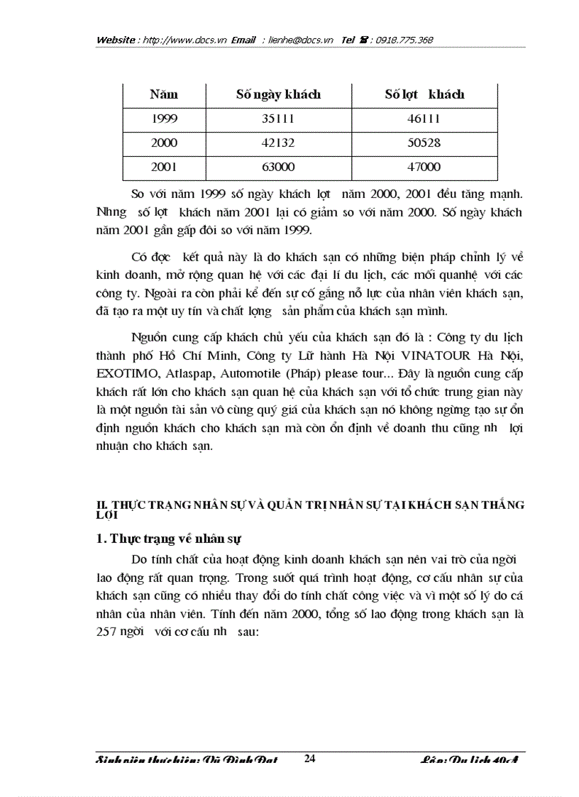 image for page Quản trị nhân lực tại khách sạn Thắng Lợi thực trạng và giải pháp