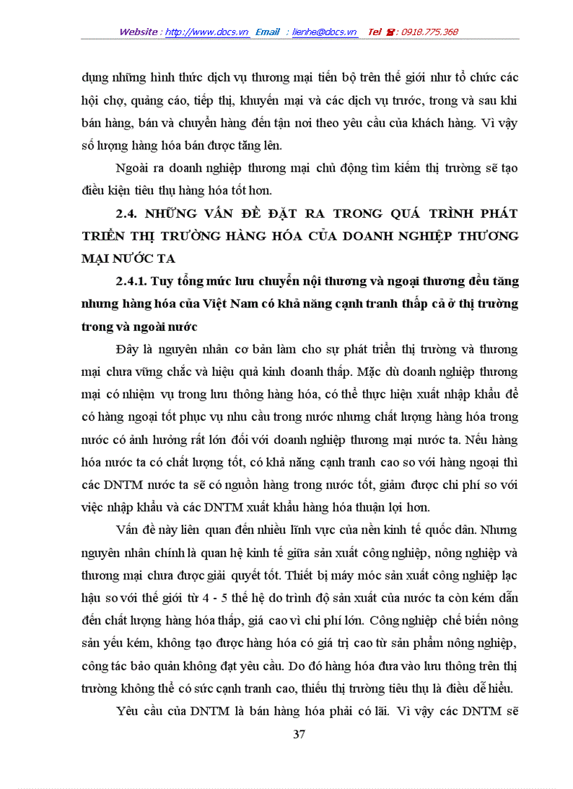 image for page Những biện pháp nhằm phát triển thị trường hàng hóa của doanh nghiệp thương mại nước ta trong thời gian tới