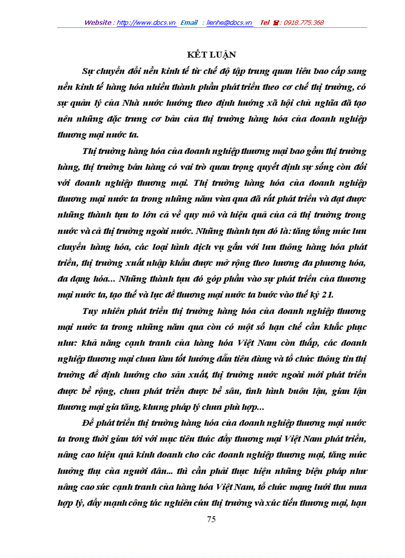 image for page Những biện pháp nhằm phát triển thị trường hàng hóa của doanh nghiệp thương mại nước ta trong thời gian tới