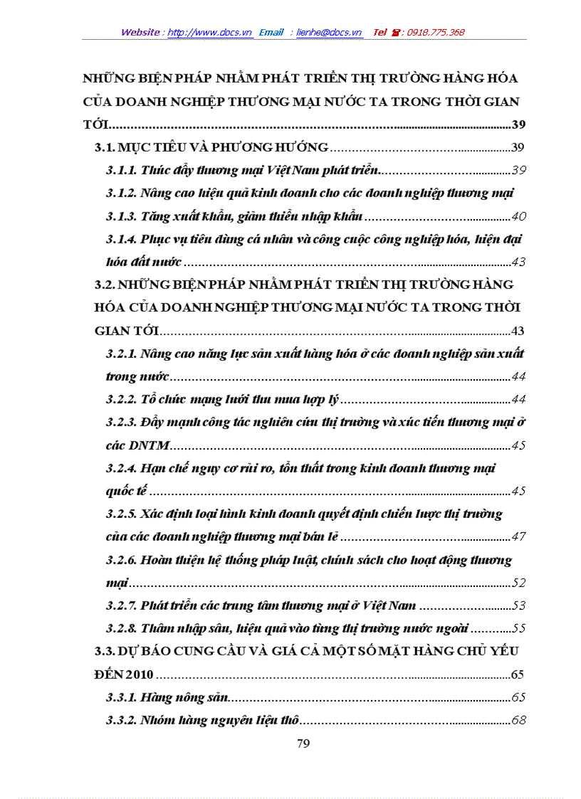 image for page Những biện pháp nhằm phát triển thị trường hàng hóa của doanh nghiệp thương mại nước ta trong thời gian tới