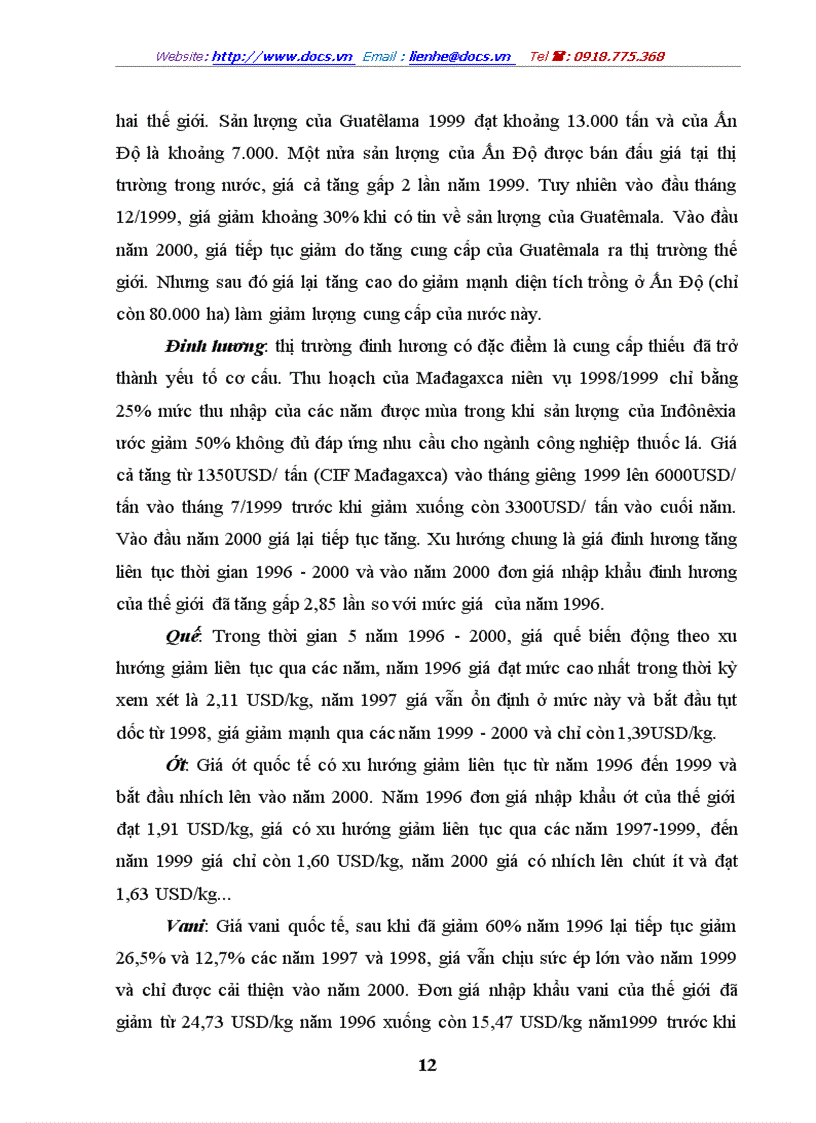 image for page Thực trạng và những giải pháp chủ yếu nhằm đẩy mạnh xuất khẩu gia vị của của Việt Nam