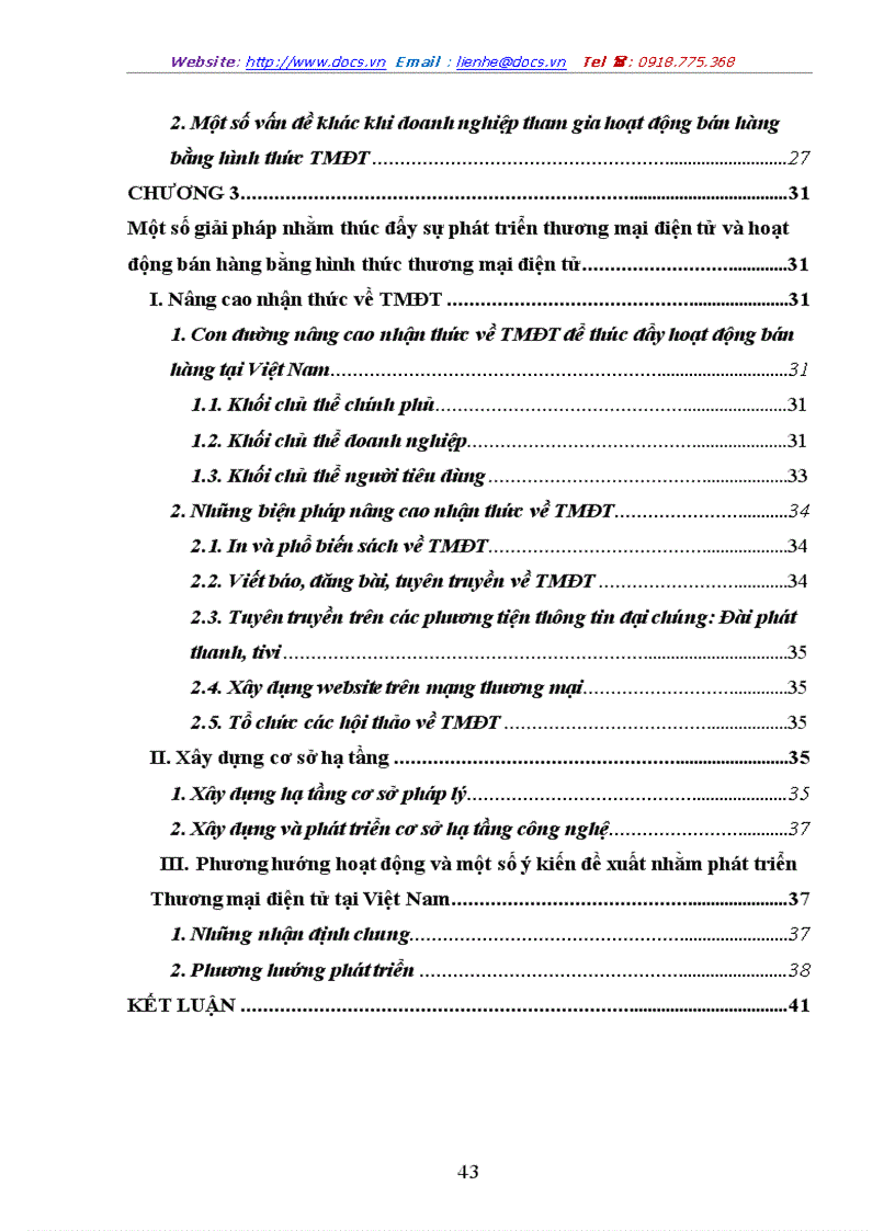 image for page Một số giải pháp phát triển hoạt động bán hàng bằng hình thức thương mại điện tử ở Việt Nam