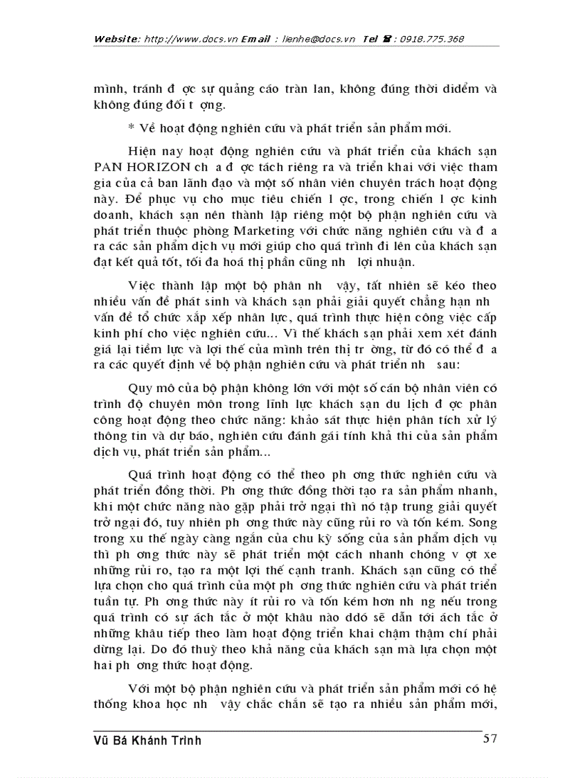 image for page Thực trạng và 1 số kiến nghị nhằm hoàn thiện chiến lược kinh doanh của khách sạn PAN HORIZON