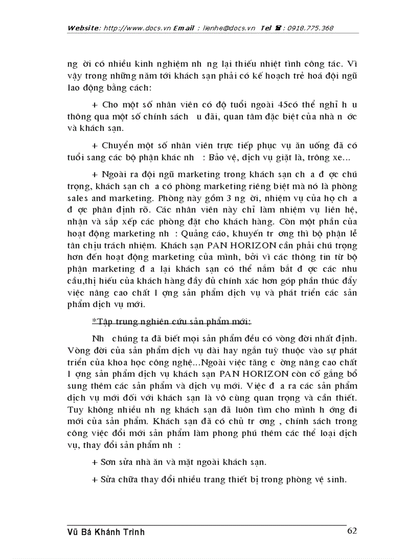 image for page Thực trạng và 1 số kiến nghị nhằm hoàn thiện chiến lược kinh doanh của khách sạn PAN HORIZON