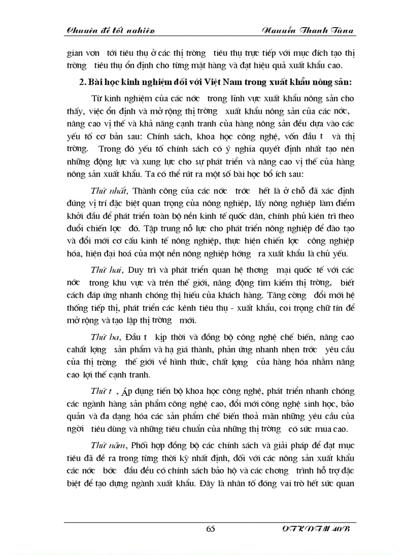 image for page Nâng cao khả năng cạnh tranh xuất khẩu hàng nông sản Việt Nam