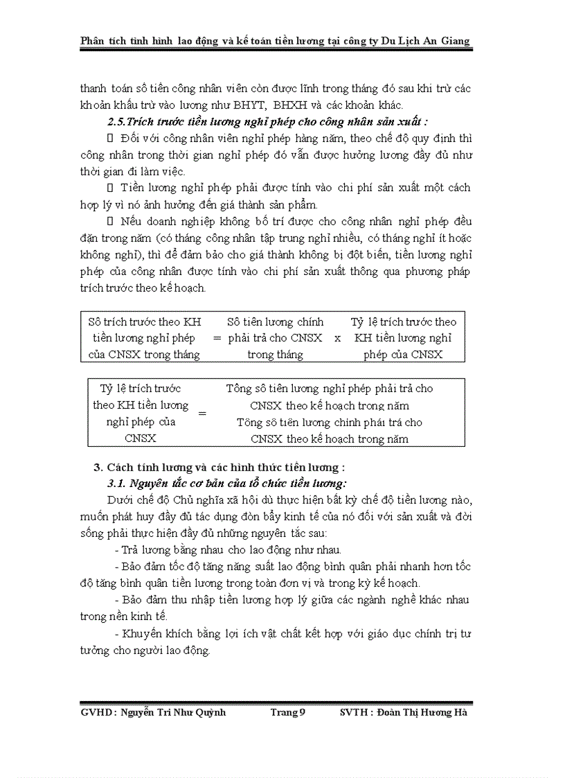 image for page Phân tích tình hình lao động và kế toán tiền lương tại công ty Du Lịch An Giang