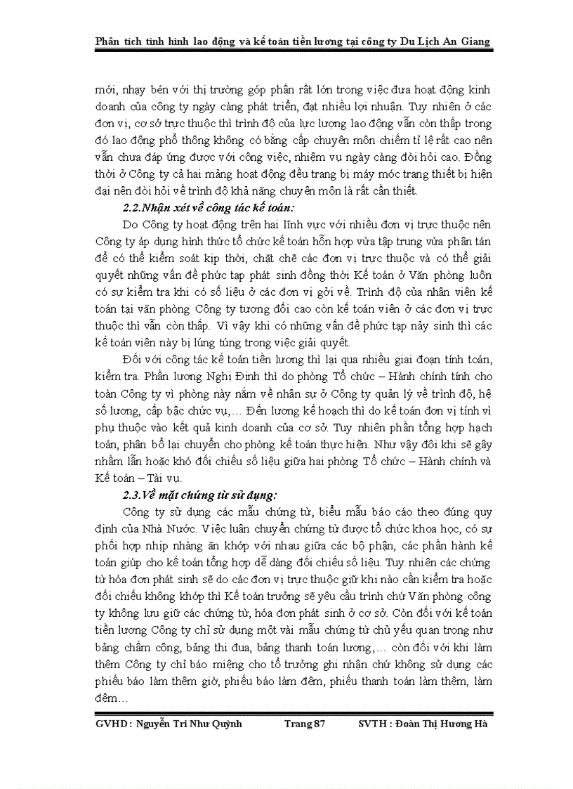 image for page Phân tích tình hình lao động và kế toán tiền lương tại công ty Du Lịch An Giang