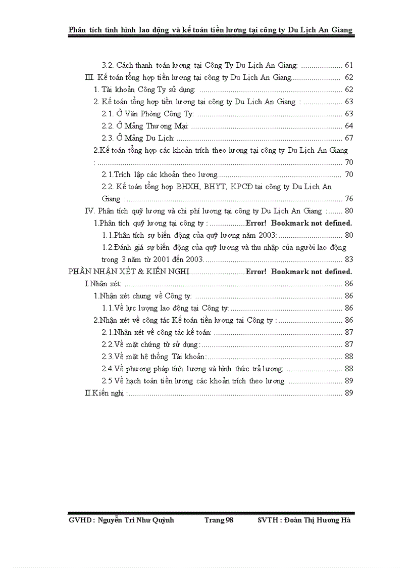 image for page Phân tích tình hình lao động và kế toán tiền lương tại công ty Du Lịch An Giang