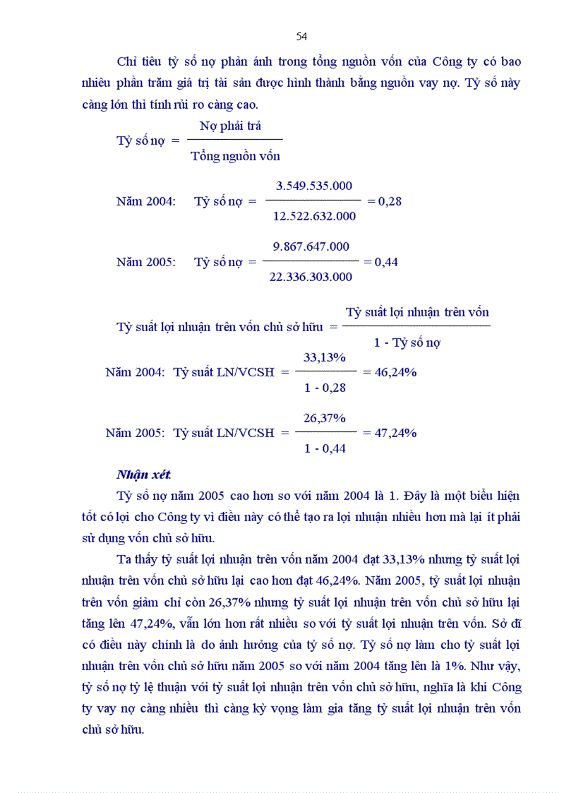 image for page Phân tích hiệu quả sử dụng vốn tại Công ty cổ phần Sông Đà 6 06