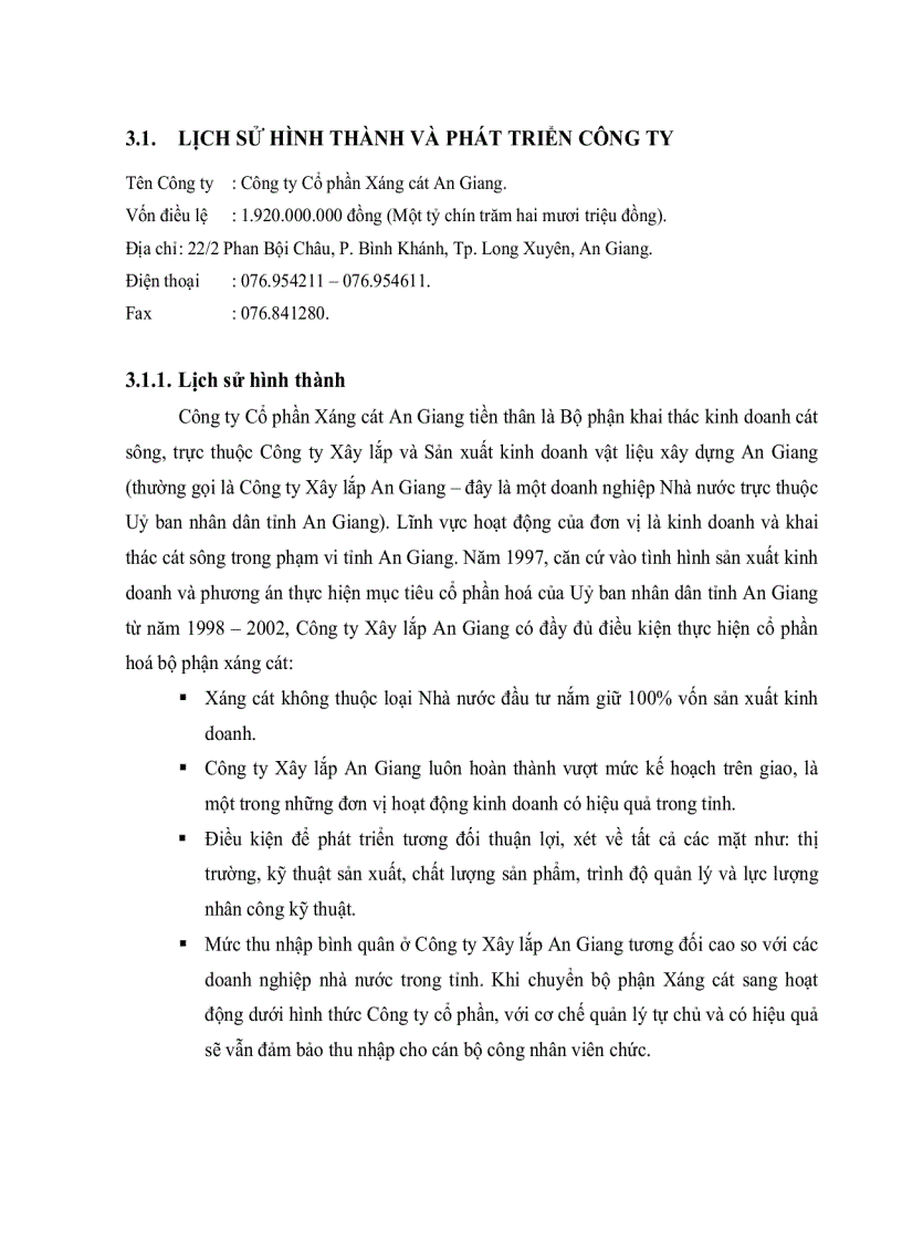 image for page Hiệu quả cổ phần hóa dnnn Trường hợp công ty cổ phần xáng cát an giang