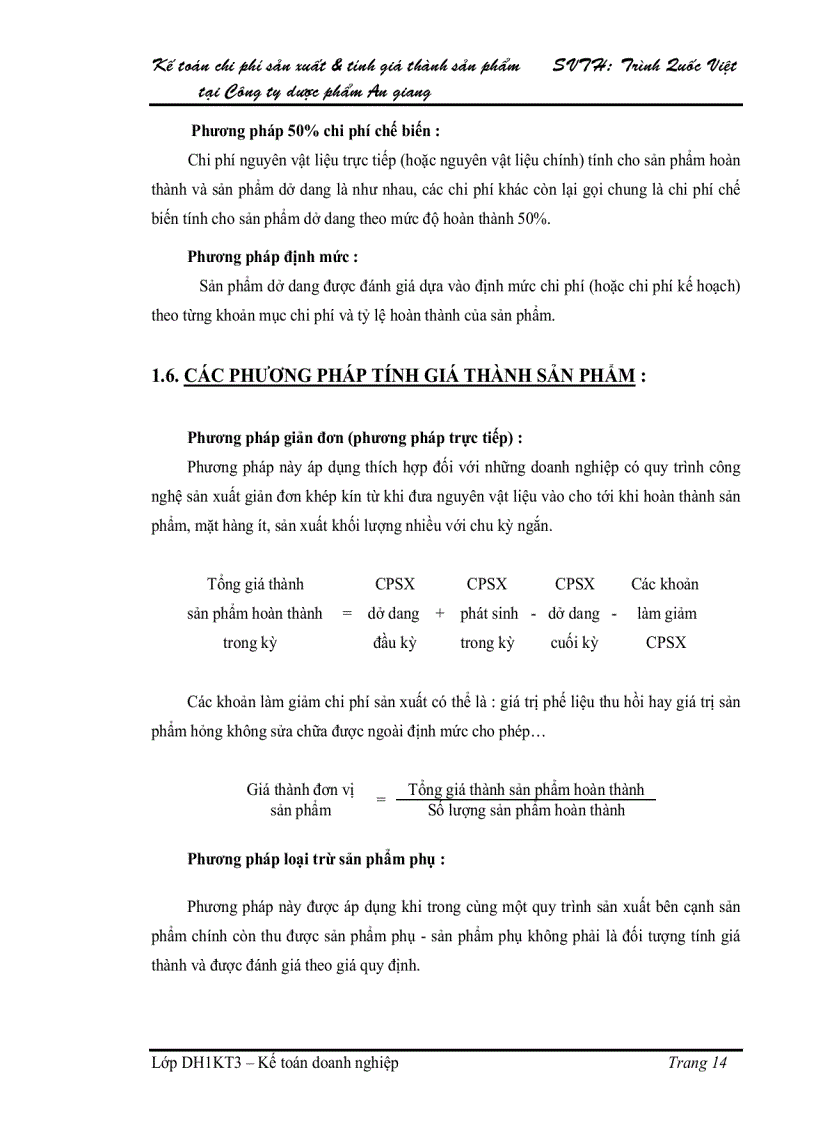 image for page Kế toán chi phí sản xuất và tính giá thành sản phẩm tại Công ty dược phẩm An Giang