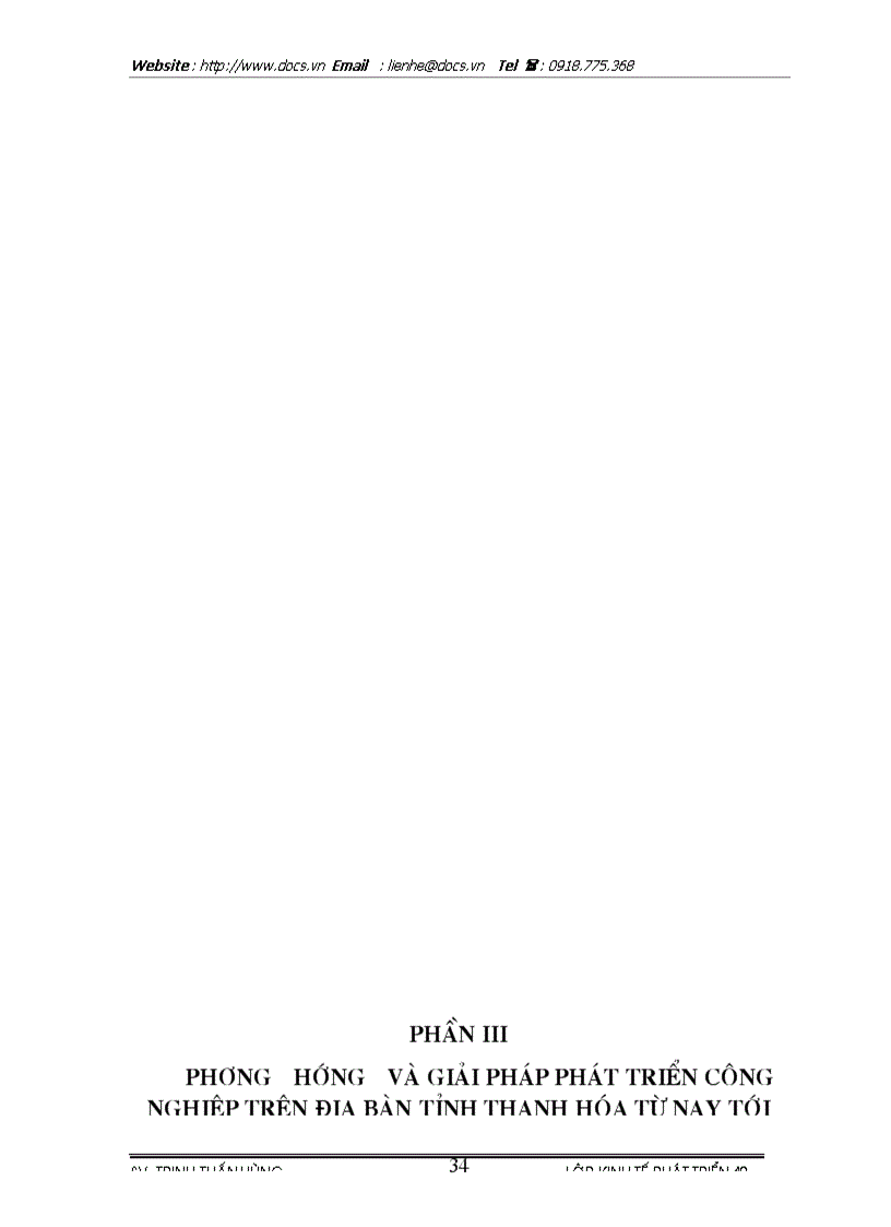 image for page Phương hướng và giải pháp phát triển công nghiệp trên địa bàn Thanh Hoá từ nay tới 2010