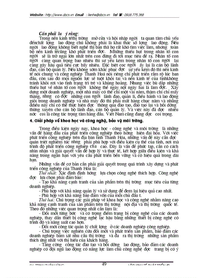 image for page Phương hướng và giải pháp phát triển công nghiệp trên địa bàn Thanh Hoá từ nay tới 2010