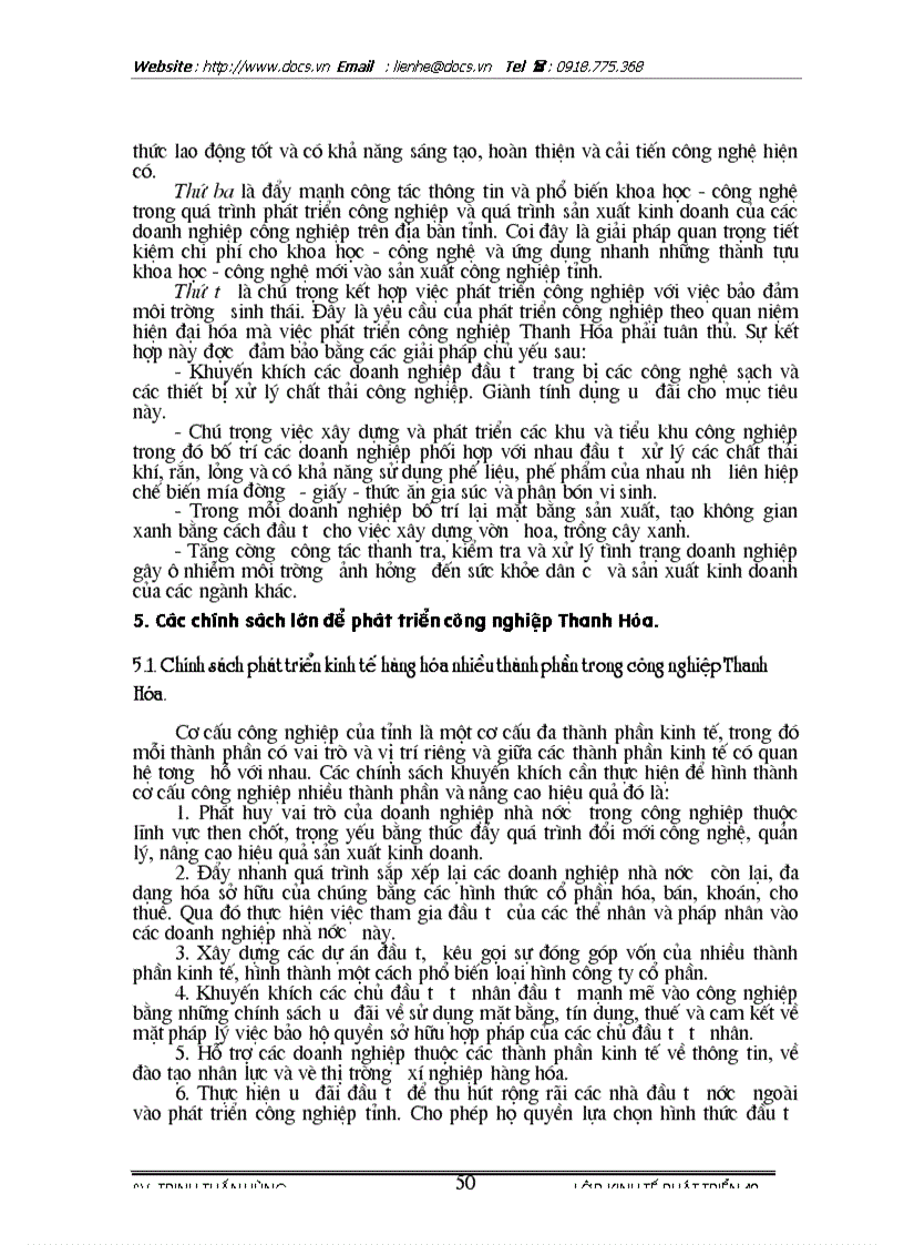 image for page Phương hướng và giải pháp phát triển công nghiệp trên địa bàn Thanh Hoá từ nay tới 2010