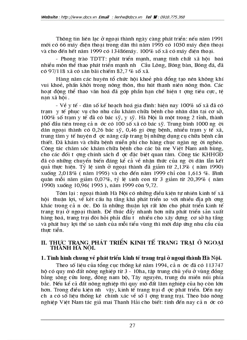 image for page Thực trạng và giải pháp phát triển kinh tế trang trại ở các huyện ngoại thành Hà Nội