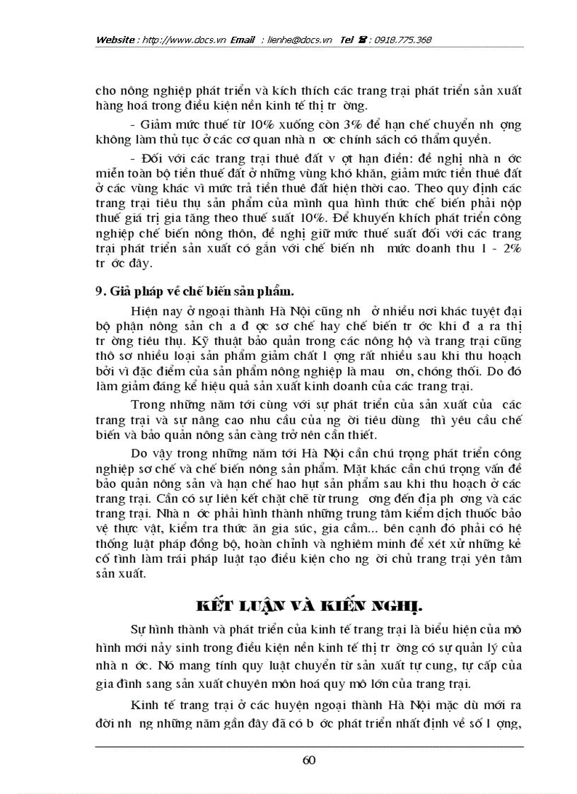 image for page Thực trạng và giải pháp phát triển kinh tế trang trại ở các huyện ngoại thành Hà Nội