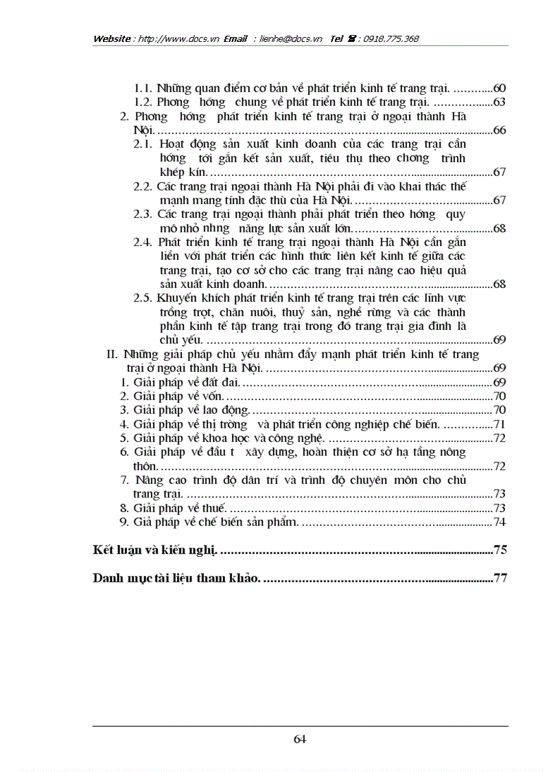 image for page Thực trạng và giải pháp phát triển kinh tế trang trại ở các huyện ngoại thành Hà Nội