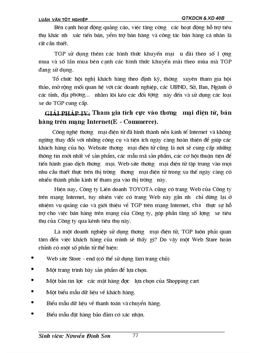 image for page Giải pháp đẩy mạnh tiêu thụ xe ôtô ở Công ty Liên doanh TOYOTA Giải Phóng