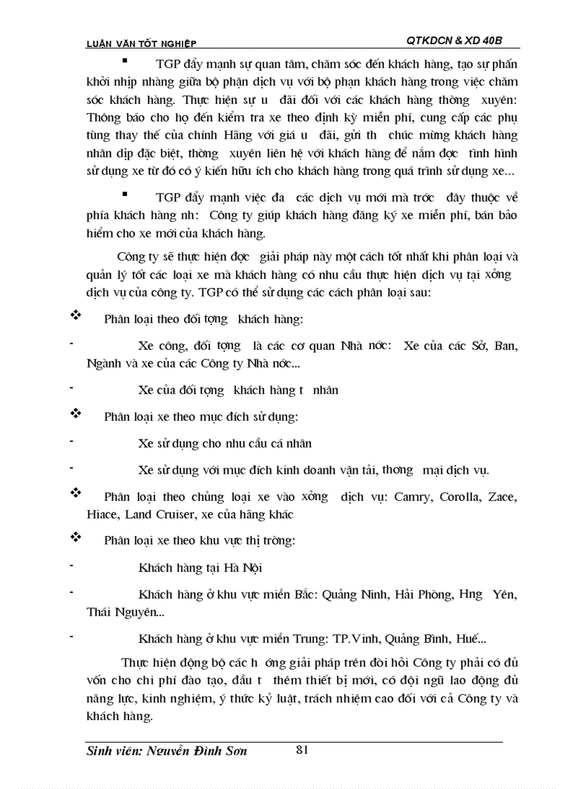 image for page Giải pháp đẩy mạnh tiêu thụ xe ôtô ở Công ty Liên doanh TOYOTA Giải Phóng