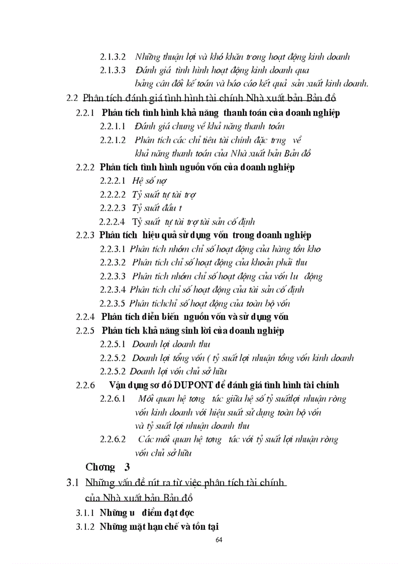 image for page Những vấn đề rút ra từ việc phân tích tài chính của Nhà xuất bản Bản đồ