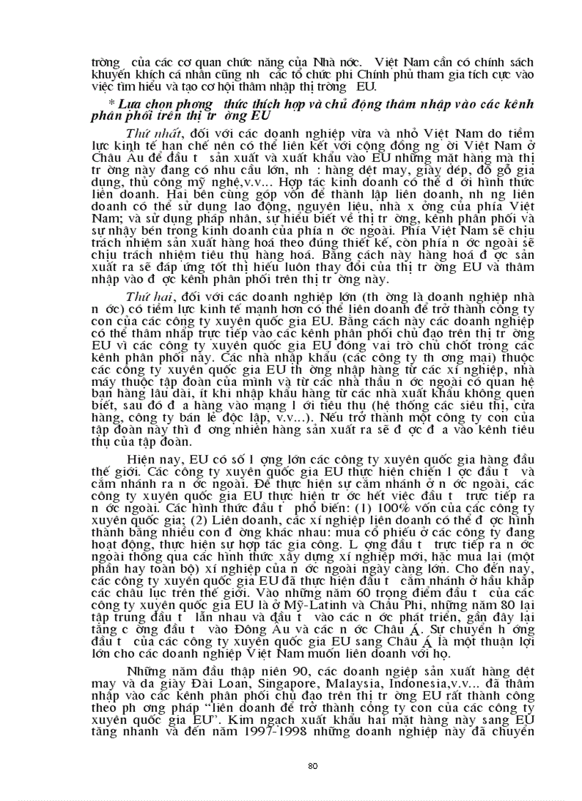 image for page Một số giải pháp chủ yếu để hàng hoá của Việt Nam thâm nhập vào thị trường EU