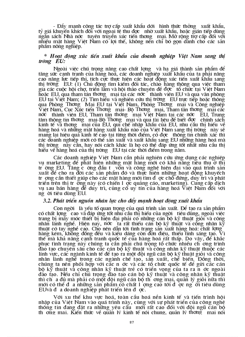 image for page Một số giải pháp chủ yếu để hàng hoá của Việt Nam thâm nhập vào thị trường EU