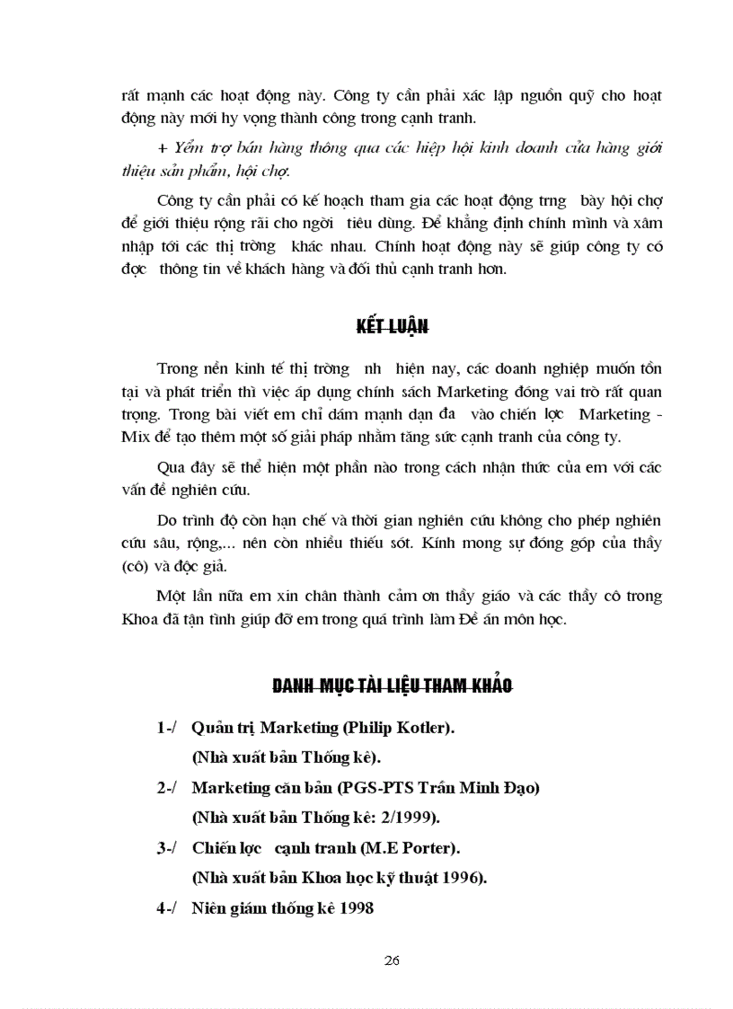 image for page Chiến lược Marketing mix cho cạnh tranh nhãn hiệu của công ty bia Hà Nội