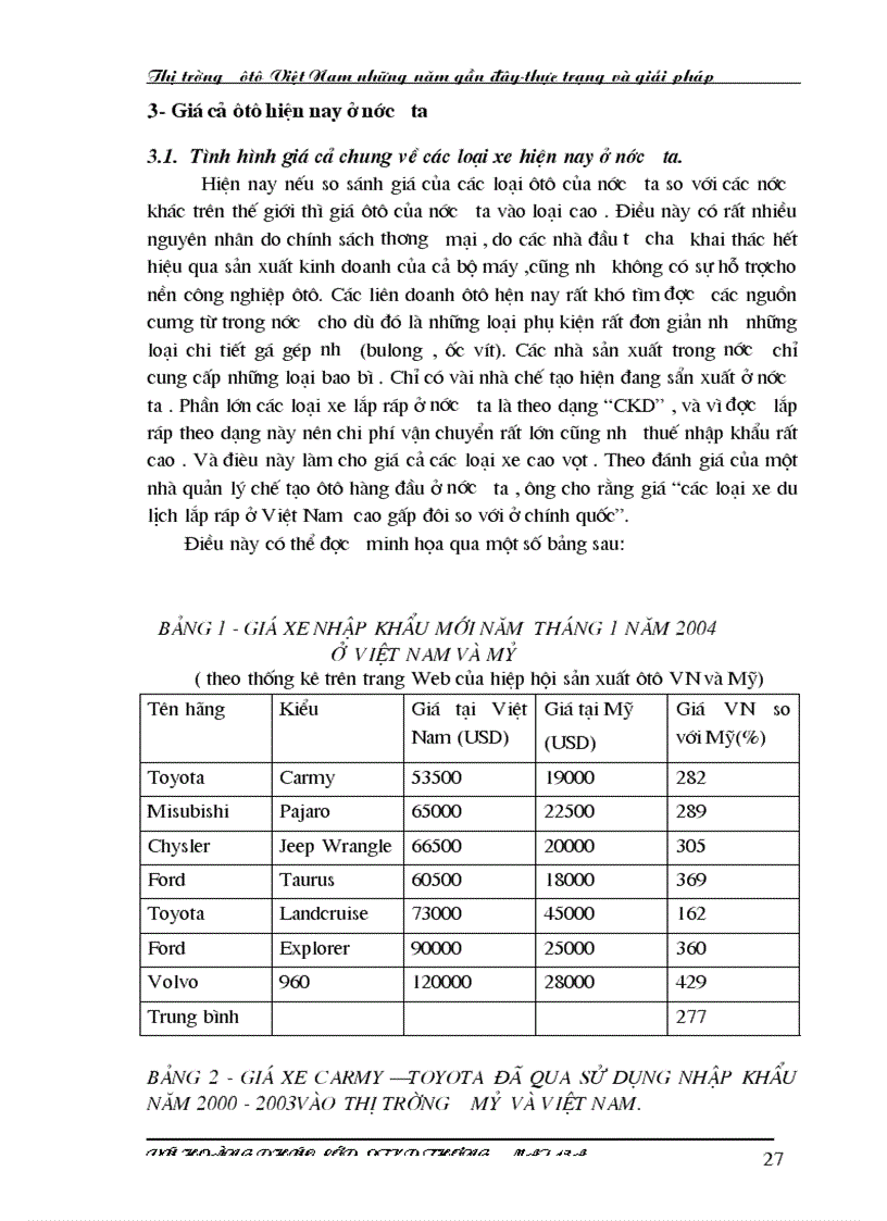 image for page Thị trường ôtô Việt Nam trong những năm gần đây thực trạng và giải pháp