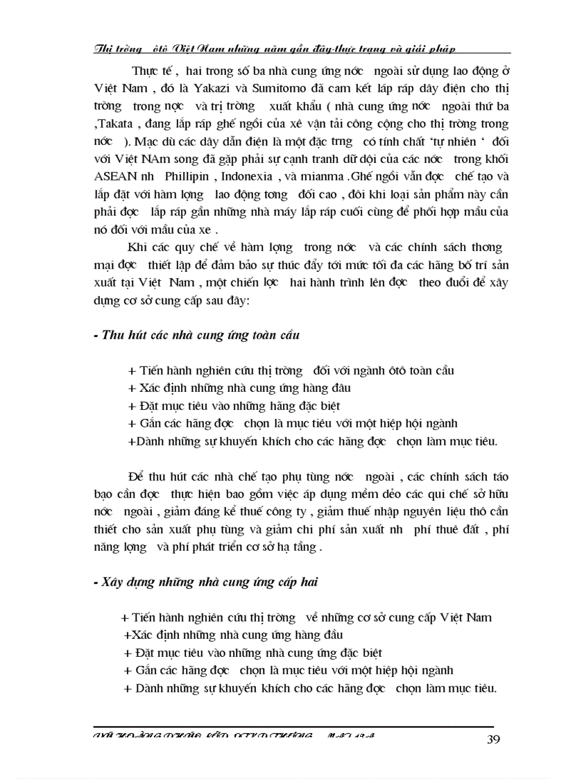 image for page Thị trường ôtô Việt Nam trong những năm gần đây thực trạng và giải pháp