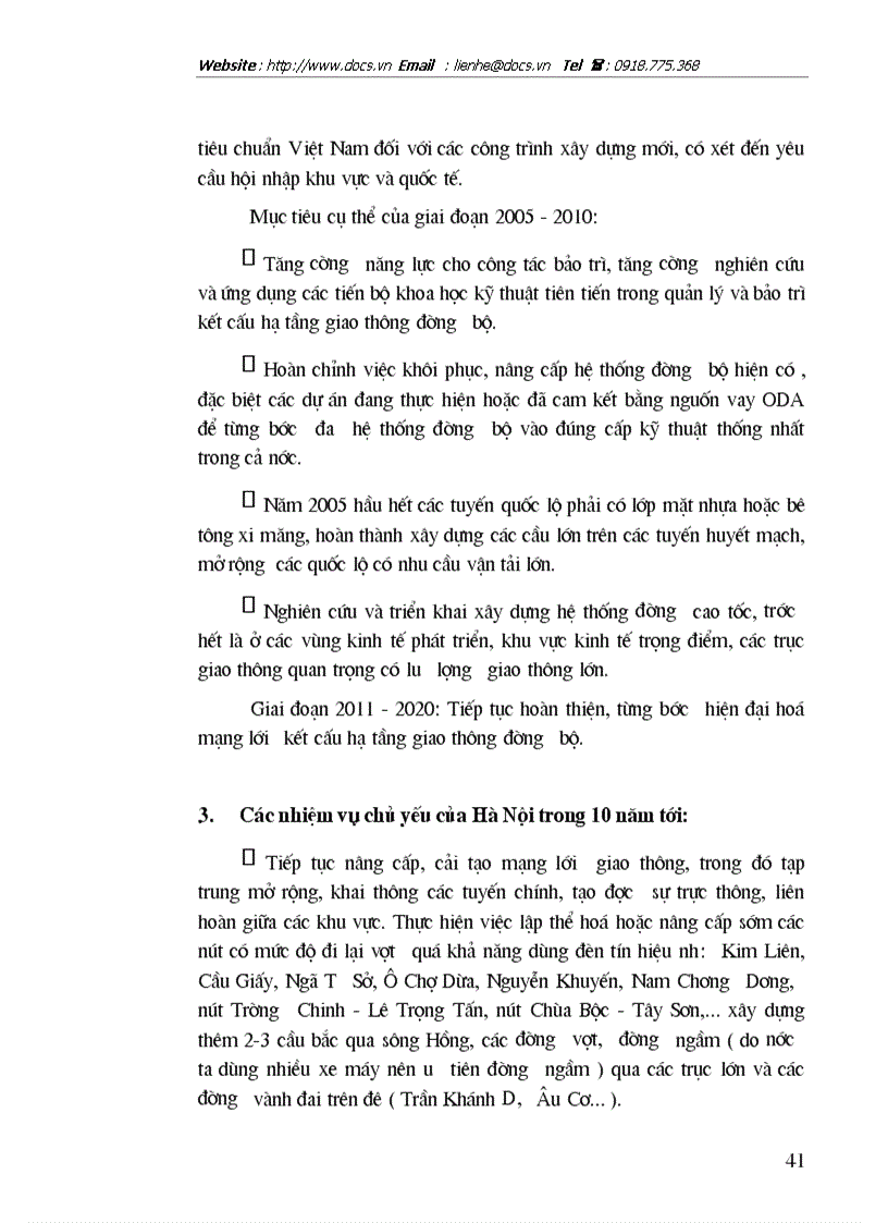 image for page Hiện trạng hệ thống giao thông đường bộ và giải pháp nâng cao hiệu quả công tác nâng cấp cải tạo hệ thống giao thông đường bộ trên địa bàn Hà Nội