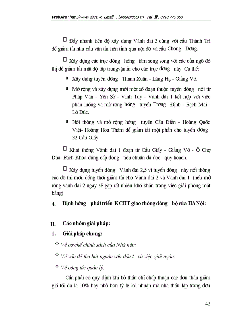 image for page Hiện trạng hệ thống giao thông đường bộ và giải pháp nâng cao hiệu quả công tác nâng cấp cải tạo hệ thống giao thông đường bộ trên địa bàn Hà Nội